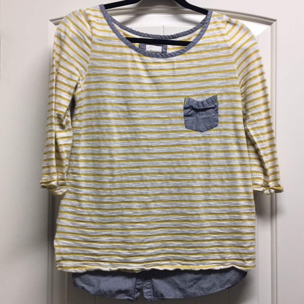 Super cute Anthropology striped top. Size S.